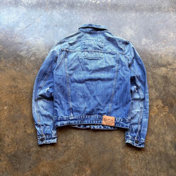 Vintage Style Abercrombie Faded Denim Jean Jacket - Picture 5 of 5